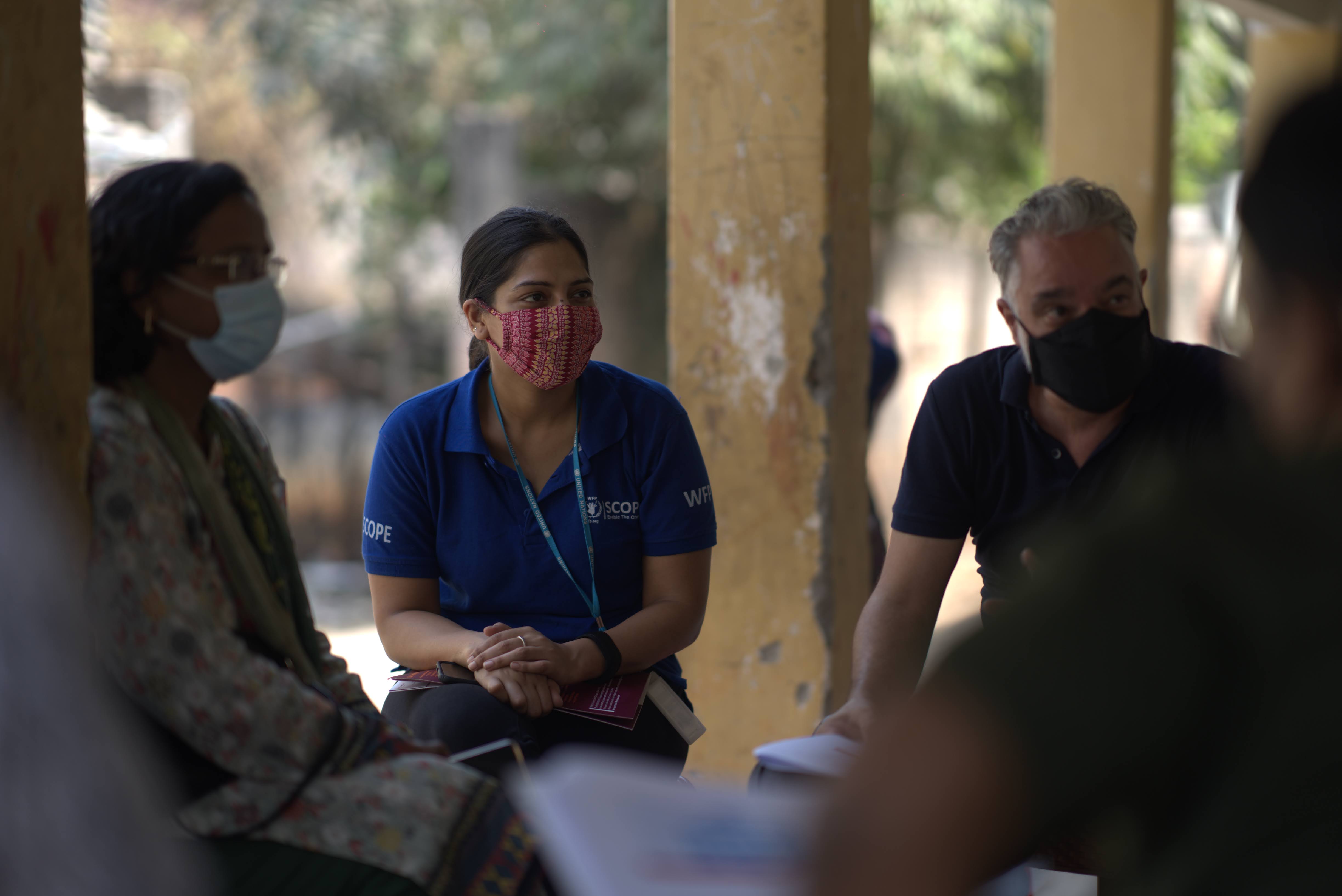 Shreya Mukherjee in the field — WFP Bangladesh, Rohingya refugee response, 2021